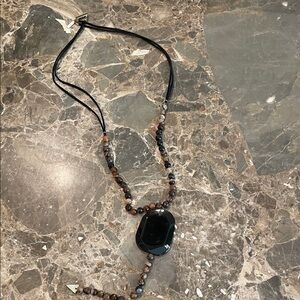 Panacea Cache Brown Beaded Necklace